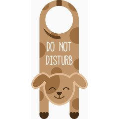 卡通家畜门挂牌矢量素材