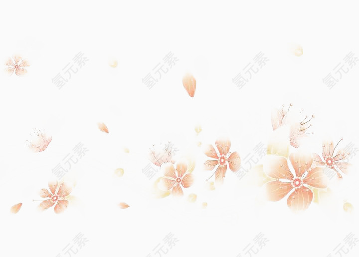 粉色花朵装饰