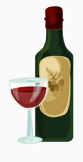 手绘葡萄酒