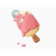 卡通冰淇淋 情侣