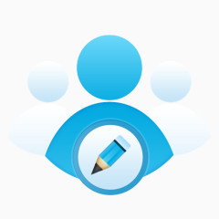 编辑集团一些很酷的蓝色图标