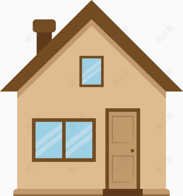卡通房子建筑物