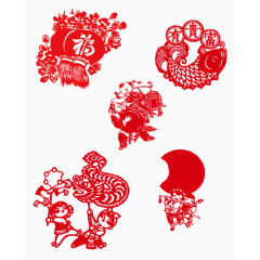 新年节日剪纸