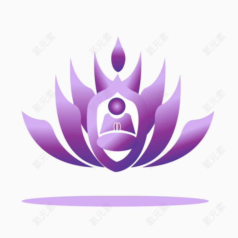 精美五彩花形logo