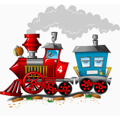 卡通火车头