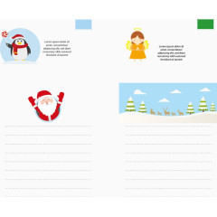 圣诞节信封信纸