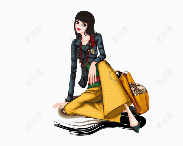 卡通装饰图片西方人物图案