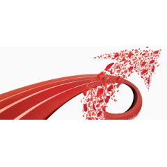 运动跑道活力酷炫元素