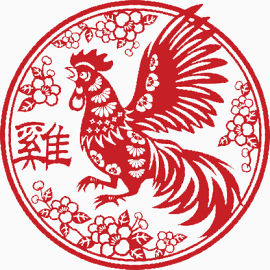 鸡年窗花