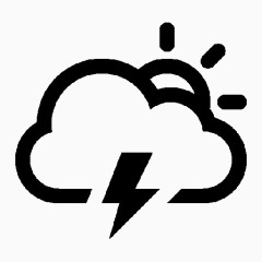 白天雷电图标