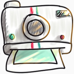 即时照片卡通可爱的图标