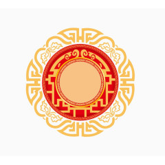 中国风园框素材