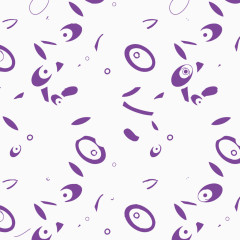 手绘插画图纹少数民族服装纹理翠花紫色