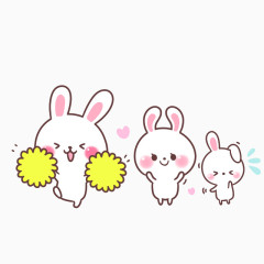 可爱卡通小兔子