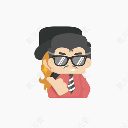 卡通男子
