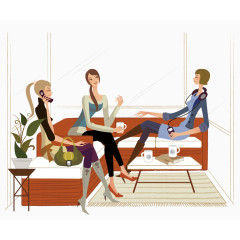 朋友家中聚会场景