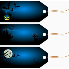 万圣节边框吊牌