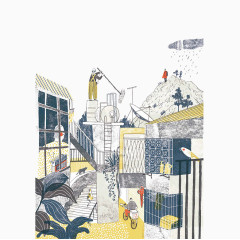 插画平凡的生活