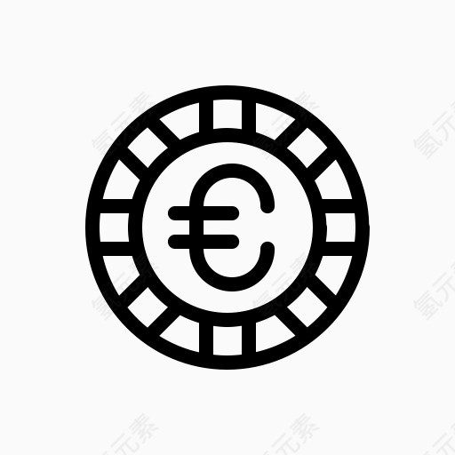 赌场硬币货币欧元金融危害轮货币-欧元1卷