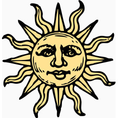 手绘太阳