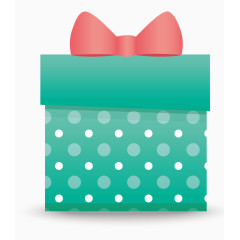 绿色点点礼盒