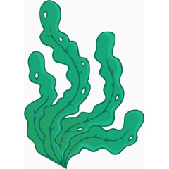 蓝色水草