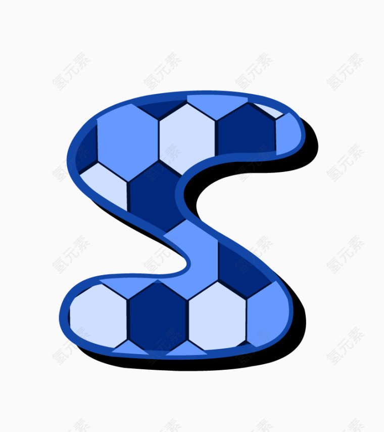 趣味创意字母S