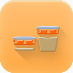 非洲颜色音乐图标图标元素