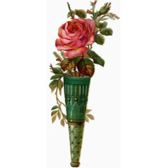 手绘花饰图片复古图案