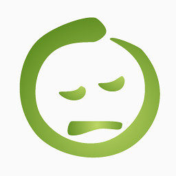 绿色的沉睡表情图标