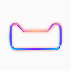 彩色天猫轮廓