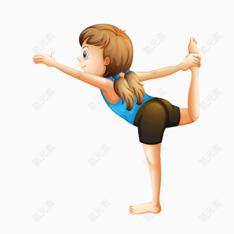 练瑜伽的女子