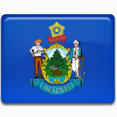 缅因州国旗美国国家偶像