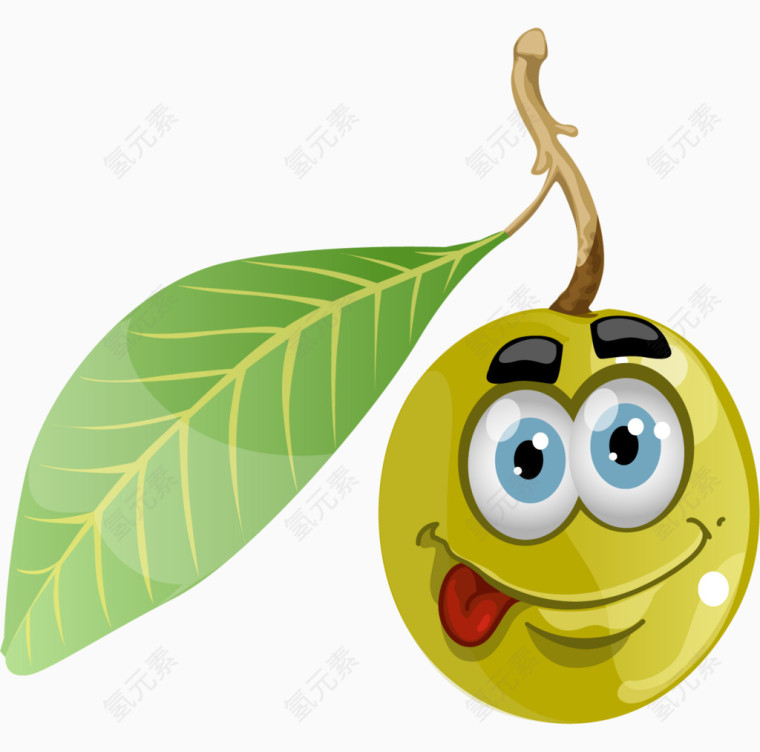 卡通手绘可爱红萝卜png 