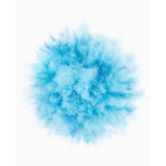 蓝色油漆粉末喷溅效果