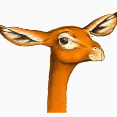 手绘绘画动物鹿