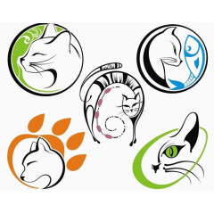 可爱有趣的猫咪形象设计