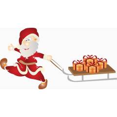 圣诞老人礼物素材