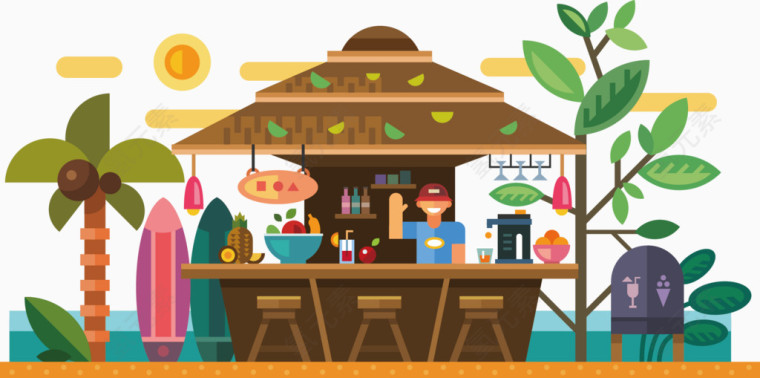 冷饮店铺