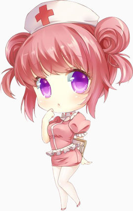 手绘美女小护士