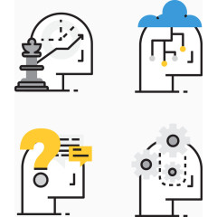 矢量手绘扁平图标