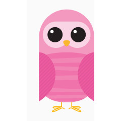 粉色可爱猫头鹰