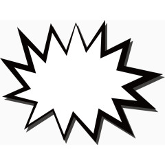 卡通手绘爆炸贴边框