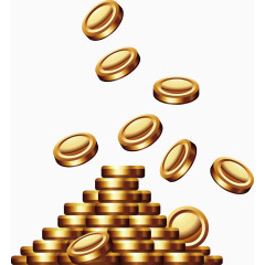 一堆金币