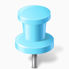 分子图钉蔚蓝远景图标记图标