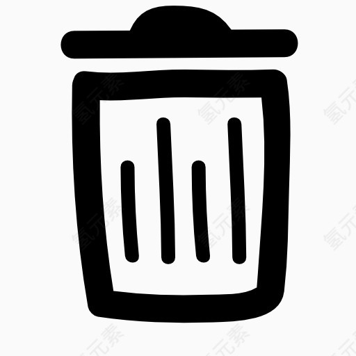 手绘垃圾桶