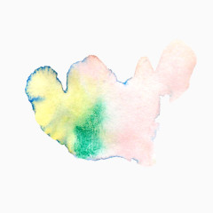 五彩不规则水墨