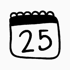 圣诞节日历图标