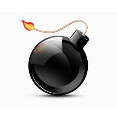 卡通燃烧的引线