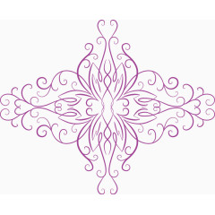 紫色边框花纹底纹矢量图